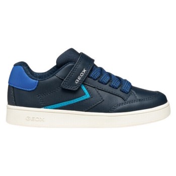GEOX ECLYPER ΠΑΙΔΙΚΑ SNEAKERS ΑΝΑΤΟΜΙΚΑ ΜΕ ΣΚΡΑΤΣ NAVY ΜΠΛΕ  J55LSA0BC11C0693 